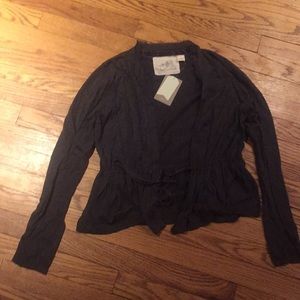 Anthropologie tie waist cardigan